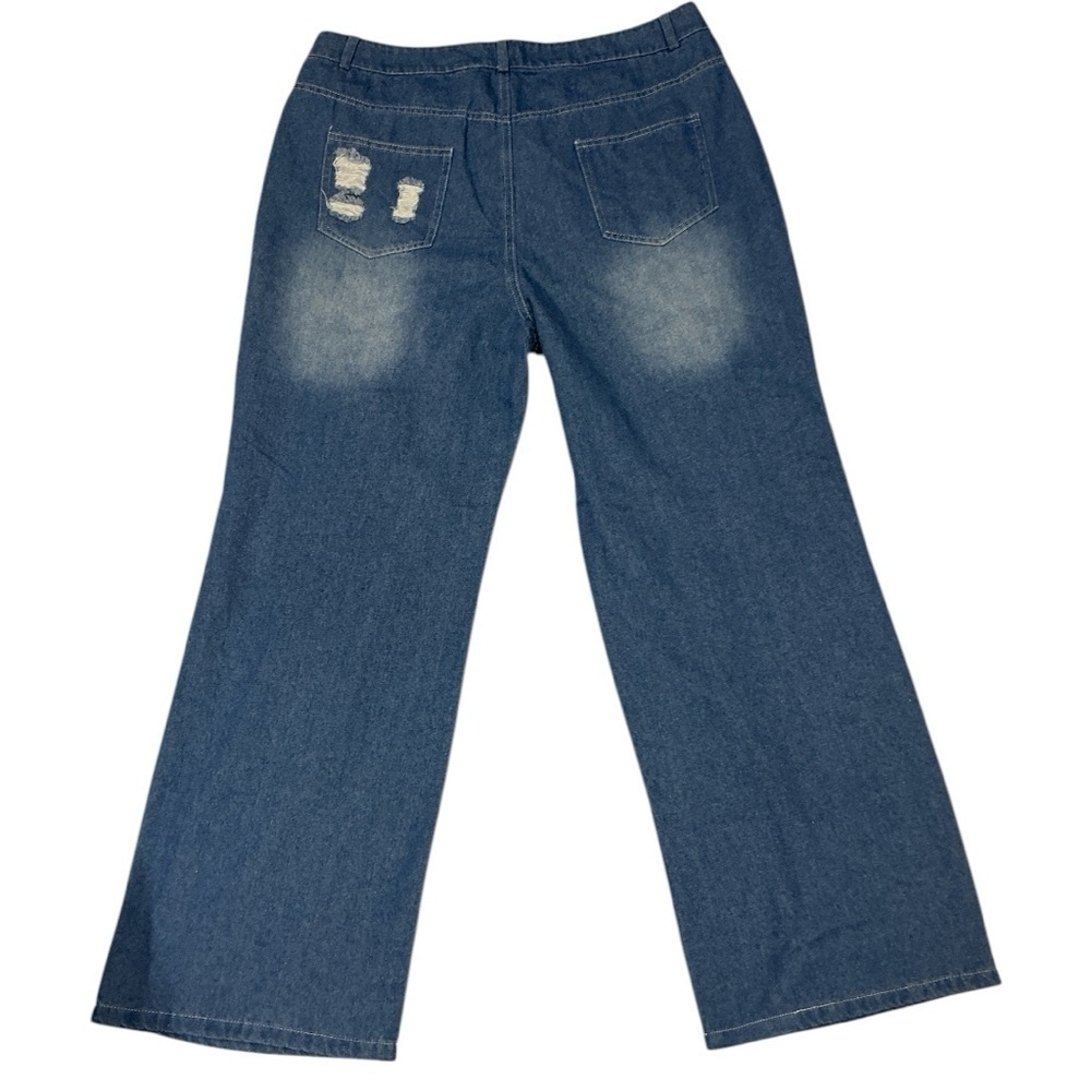 Distressed Blue Jeans - Picture 2 of 8